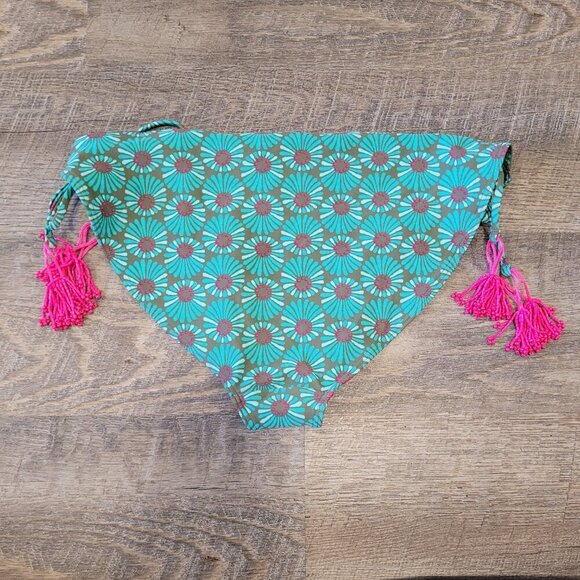 NWT AERIE | Beaded Tassel Patterned Swim Bikini Bottoms | Sz. XL - Picture 5 of 6